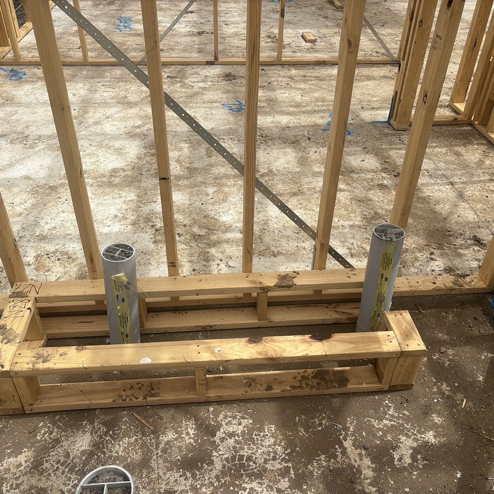 Plumbing points in the wrong place at frame