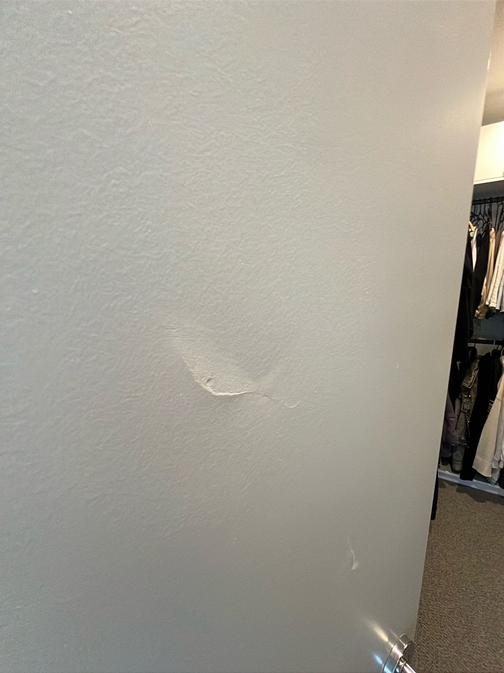 Damaged door, frame and architraves noted room by room, Doreen, Beveridge